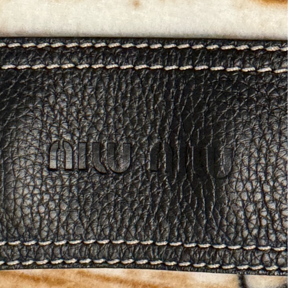 Miu Miu leather belt. EUC. 2.5”wide x 32” long - Picture 4 of 12